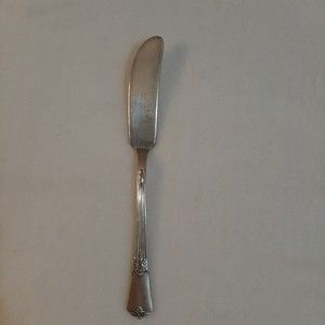 Wm Rogers Mfg. Co. Silver Plated Flatware Butter Knife Bent *NEEDS POLISHED*